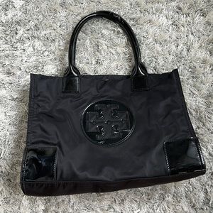 Tory Burch Ella Patent Nylon Small Tote